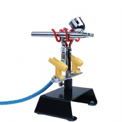 Airbrush Holder Clamp-On Mount Table Bench Station Gravity Stand Kit