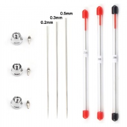 Airbrush Accessories 0.2mm 0.3mm 0.5mm Airbrush Nozzl Needle Nozzle Cap for Choose Airbrush Accessories