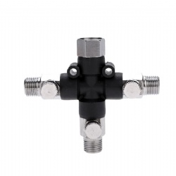 3-Way Airbrush Air Hose Splitter Manifold Professional Airbrush Accessories Air Brush Multiple Use Airbrush Fittings