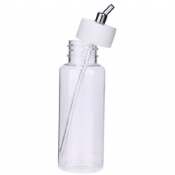 100cc Plastic Airbrush Jars Dual-Action Siphon Feed Air Brush Bottles Pot Lid Adapter Airbrushing Accessories Paint Bottle