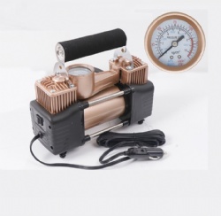 12V Electric Air Compressor Mini Tire Inflator Pump Heavy Duty Dual-cylinderTire Pump Pressure