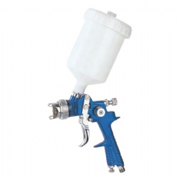 China HVLP Automatic Spray Gun Kit HVLP Spray Gun H881 1.4mm 1.7mm 2.0mm 600ml Gravity Plastic Cup